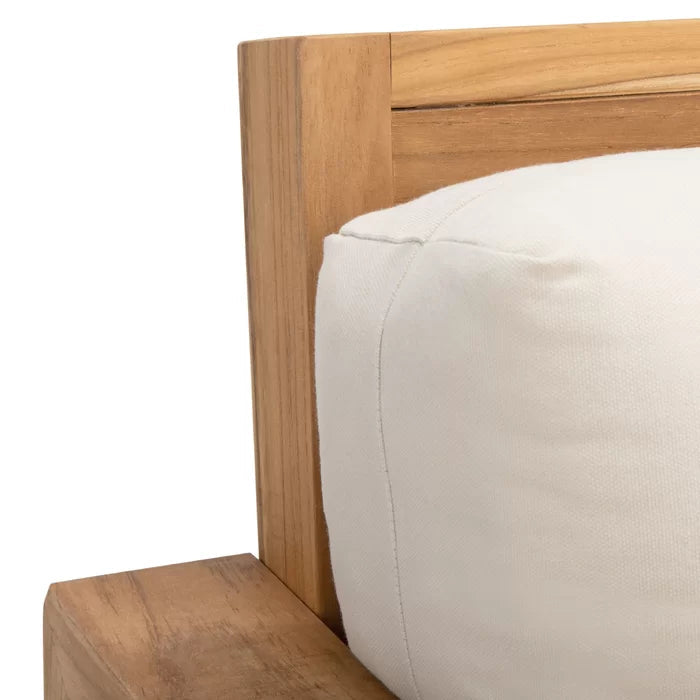 Solid Sheesham Wood Wide Outdoor Teak Patio Sofa - Furnishiaa -  -